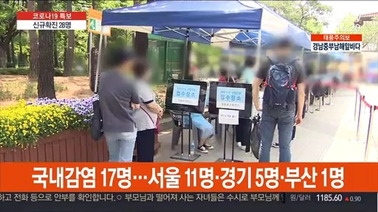 신규 확진 28명…남대문시장 집단감염은 고양 교회발