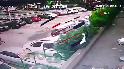 Acemi hırsızın bayırda kaldığı anlar kamerada