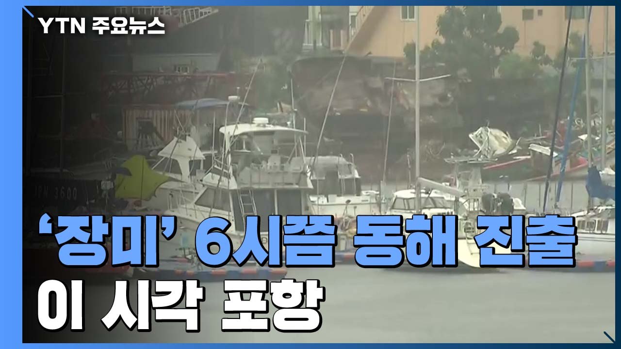 태풍 '장미' 북상에 포항도 태풍 영향권...비·바람 거세져 / YTN