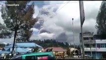 Indonesia's Mount Sinabung spews ash 5 km high