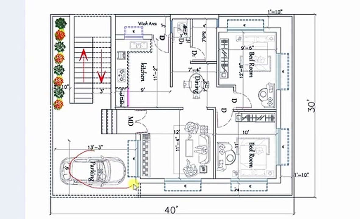 30 40 best, house plan and ,front elevations