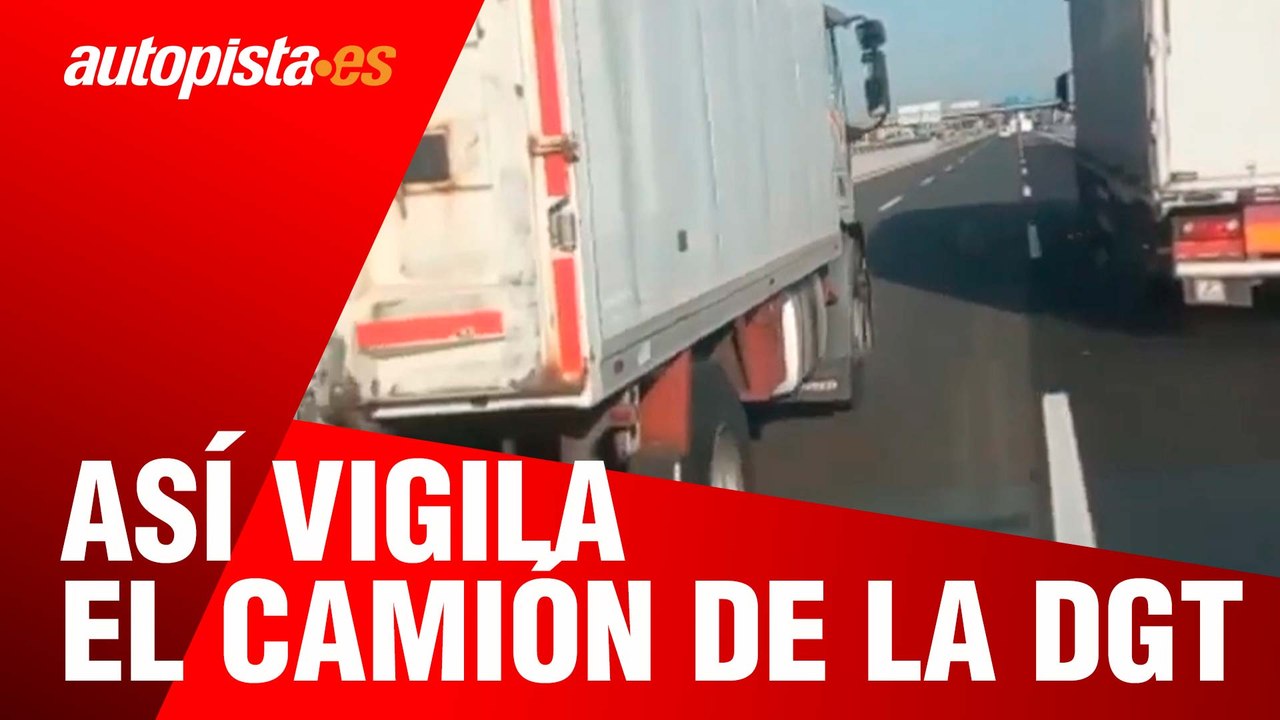 Así vigila el camión de la DGT, persiguiendo incluso a coches