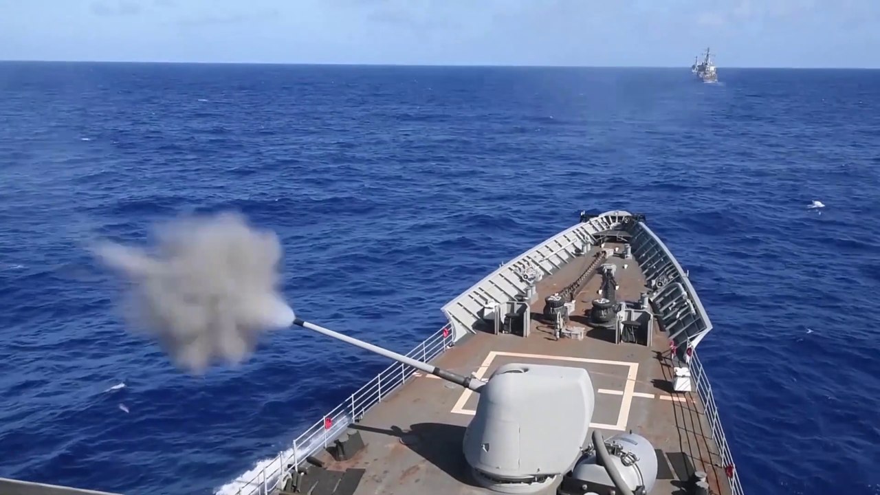 US Navy Dual Aircraft Carrier Operations in West Philippine Sea in Response of China's Military Drill