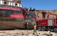 Esplosione Beirut, Vigili del Fuoco italiani ispezionano nave (10.08.20)