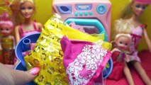 Barbie Iron Set- Washing Machine Toys- Barbie doll house cleaning- Toys for kids- Fun for kids