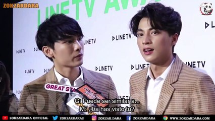 Entrevista a Mew y Gulf por la Escena al Mejor Beso por Zokzakdara [Sub español]