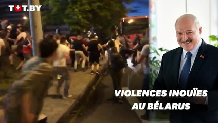 Les images des violents affrontements au Bélarus après la réélection de Loukachenko