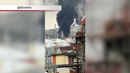 Rayo provoca explosión en la planta petroquímica de Repsol en Puertollano