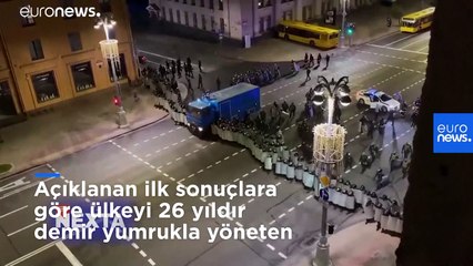 Belarus'ta Lukaşenko'nun yüzde 80'le seçimleri kazandığı açıklanınca sokaklar karıştı