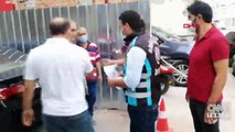 Değnekçi polisi görünce fikrini değiştirdi | Video
