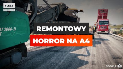 Remontowy horror na autostradzie A4
