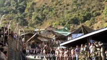 Indigenous Naga acrobatic or gymnastic feat without gear on Hornbill Festival '12