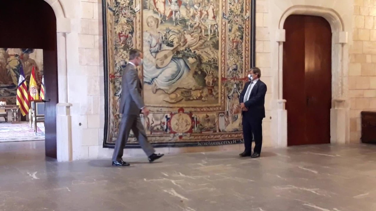 Audiencia del rey Felipe VI con el presidente del Parlament, Vicenç Thomas