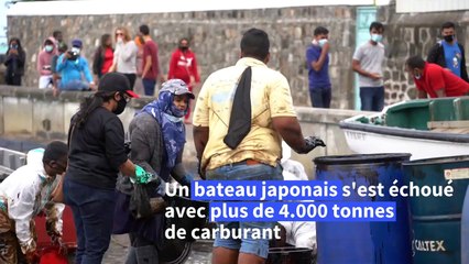 Marée noire au large de l'île Maurice: le navire menace de se briser