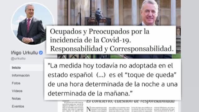 Posible toque de queda en el País Vasco