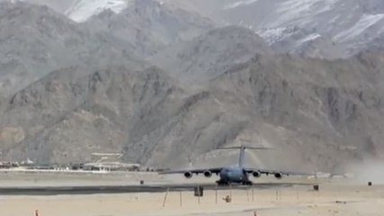 Watch: Stunning images of IAF's C-17 Globemaster taking off from 11,562 feet in Ladakh