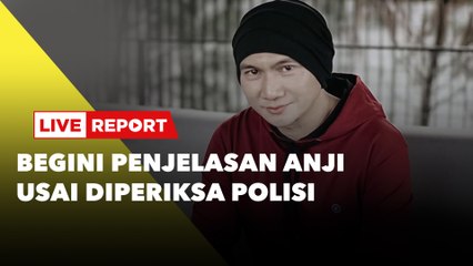 LIVE REPORT: Begini Penjelasan Anji usai Diperiksa Polisi