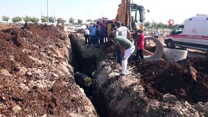 Kilis’te toprak altında kalan işçi ağır yaralandı