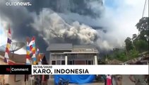 Indonesia's Sinabung volcano sends ash spewing into the sky