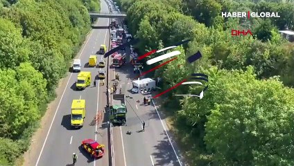 İngiltere'de cezaevi aracı kamyonla çarpıştı: 4 yaralı