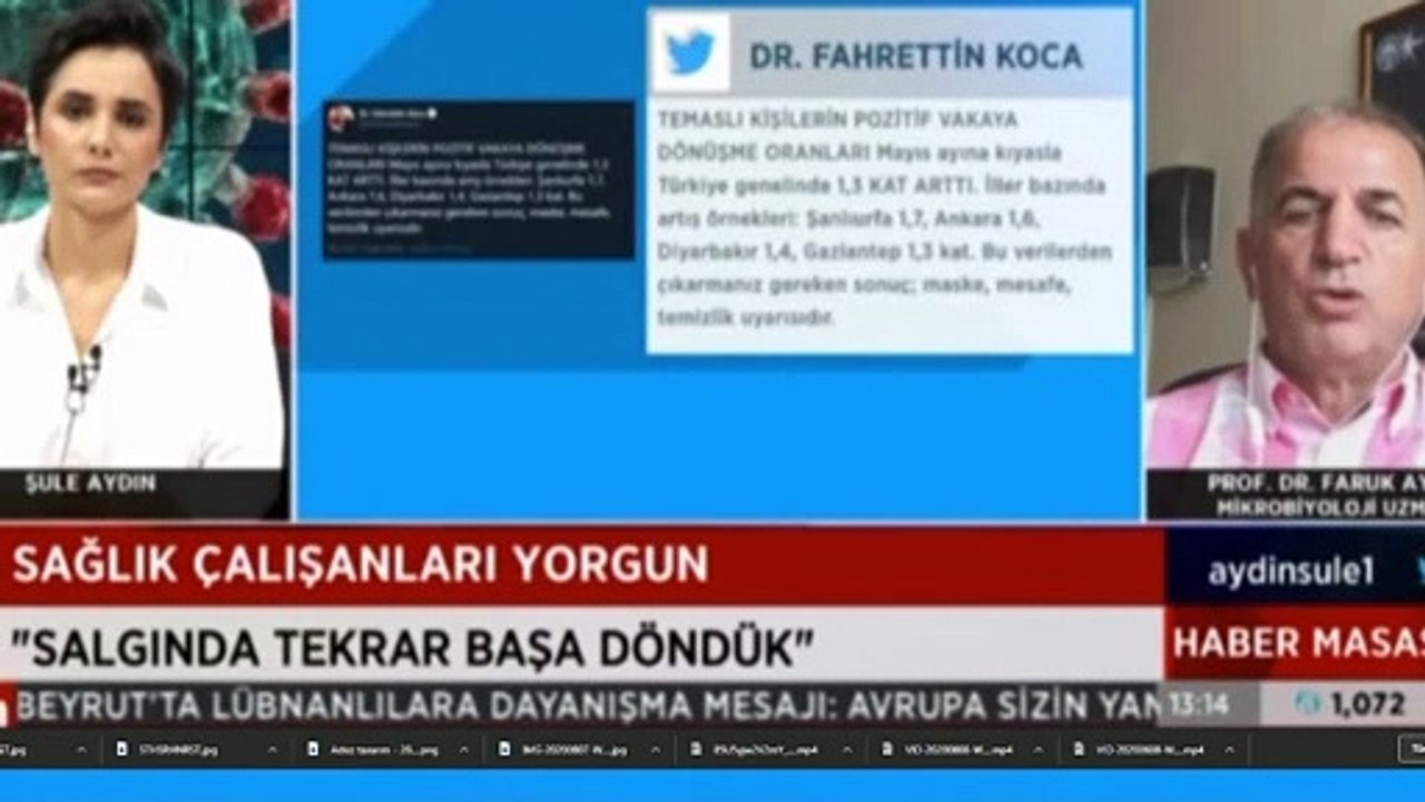Mikrobiyoloji uzmanı Prof. Dr. Aydın uyardı: Salgında başa döndük, kısıtlamalar gelebilir