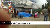 Indonesia's Sinabung volcano sends ash spewing into the sky