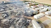 Casi 100 desalojados en el incendio de un camping en Málaga