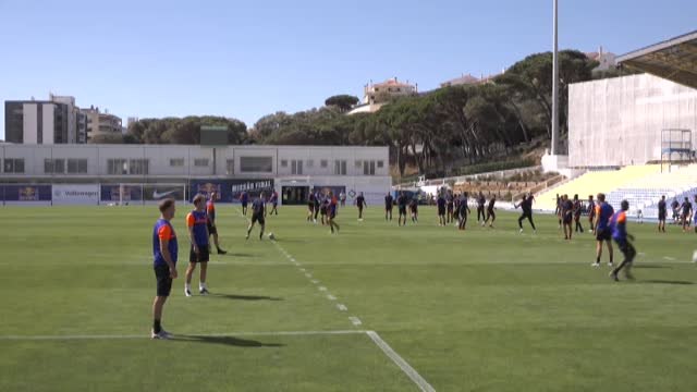 El Leipzig sigue preparando en Lisboa el choque de Champions ante el Atlético