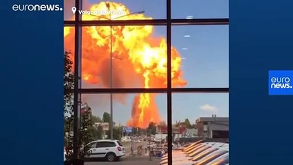 Rusya'da petrol tankı ateş alan istasyonda patlama: 13 yaralı