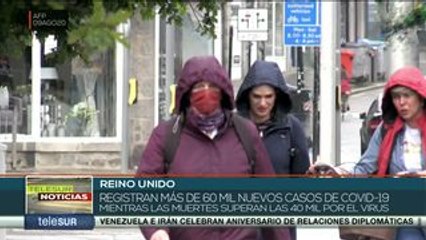 Confirman en Reino Unido más de 60 mil nuevos contagios de Covid-19