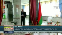 Vota Aleksandr Lukashenko en elección presidencial bielorrusa