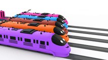 Colors for Children to Learn with Preschool Toy Transporter Train - Toy Cars for KIDS