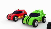 Colors for Children to Learn with Street Vehicles Toys - Transport Car Carrier Toy