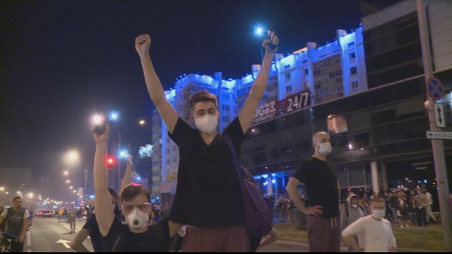 Protests in Belarus after Lukashenko claims victory