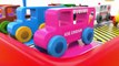 Learn Colors with Toy Transport Truck Carrier Street Vehicles Toys - Toy Cars for KIDS