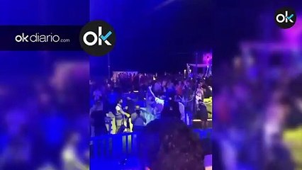 Omar Montes, aplaudido por pedir a sus fans que utilicen la mascarilla en el show