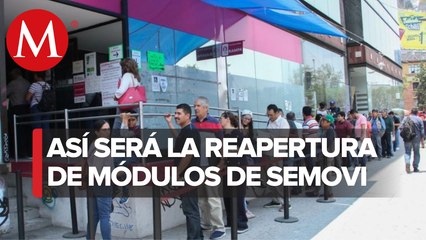 Semovi abre gradualmente trámites ciudadanos