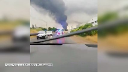 Espectacular explosión en un tanque de Repsol en Puertollano