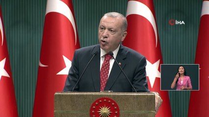 Cumhurbaşkanı Recep Tayyip Erdoğan, Cumhurbaşkanlığı Kabine Toplantısı sonrası açıklamalarda bulundu