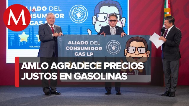 Gasolineras reciben reconocimiento de AMLO por buenos precios