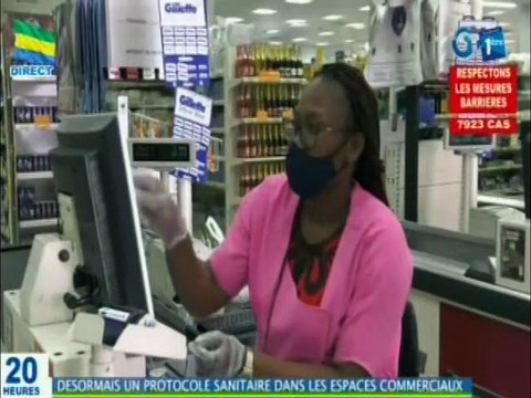 RTG / Visite du Ministre des commerces dans les centres commerciaux pour la mise en place d’un protocole sanitaire