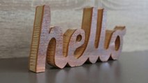 DIY wood projects room decor - Cutting wooden letters