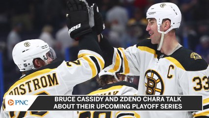 Bruce Cassidy and Zdeno Chara Address the Media Before Round 1