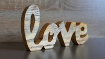 DIY wood projects for home - Wood letters diy