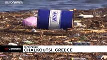 تصاویری از جزیره «اویا» یونان؛ طوفان قربانی گرفت