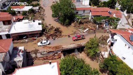 El temporal castiga la isla griega de Eubea