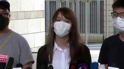 '우산 혁명' 주역 아그네스 차우 체포...홍콩보안법상 '분열 선동' 혐의 적용 / YTN