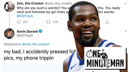 One Minute Man: Kevin Durant Trolls A Lesbian Couple On Instagram
