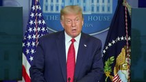 Donald Trump interrumpe una rueda de prensa por disparos en las inmediaciones de la Casa Blanca