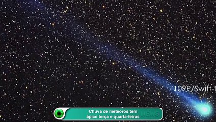 Chuva de meteoros tem ápice terça e quarta-feiras
